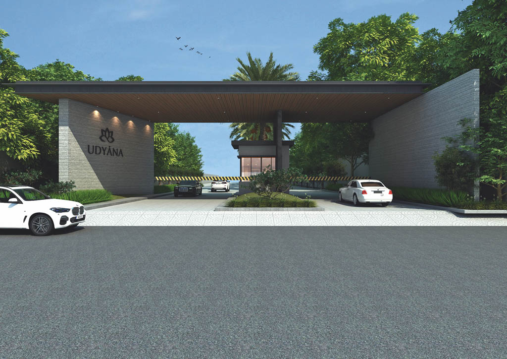 Entrance to the Gated Farm Community